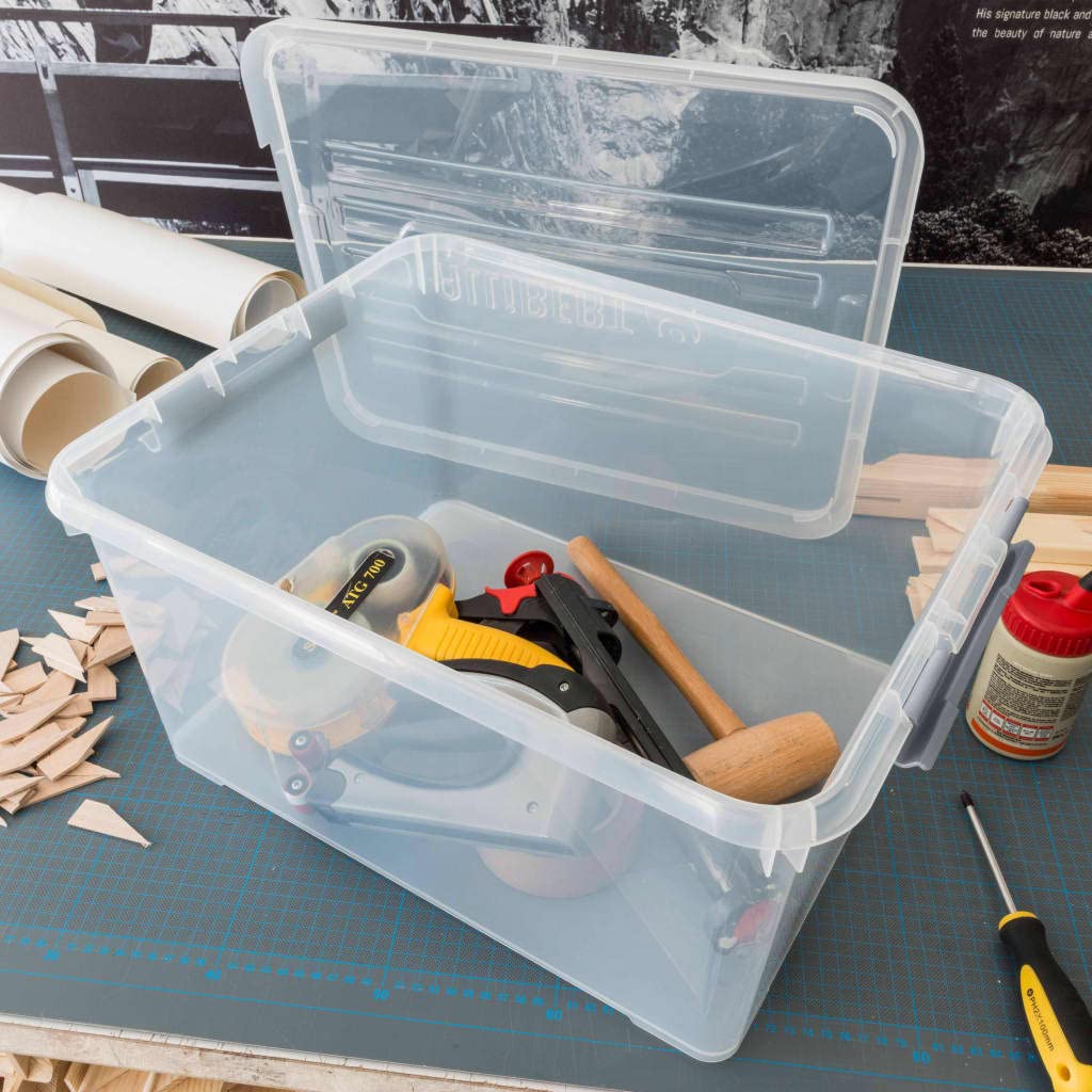 curver-handy-box-35l-aufbewahrungsbox-transparent-3er-set-stapelbar image 5