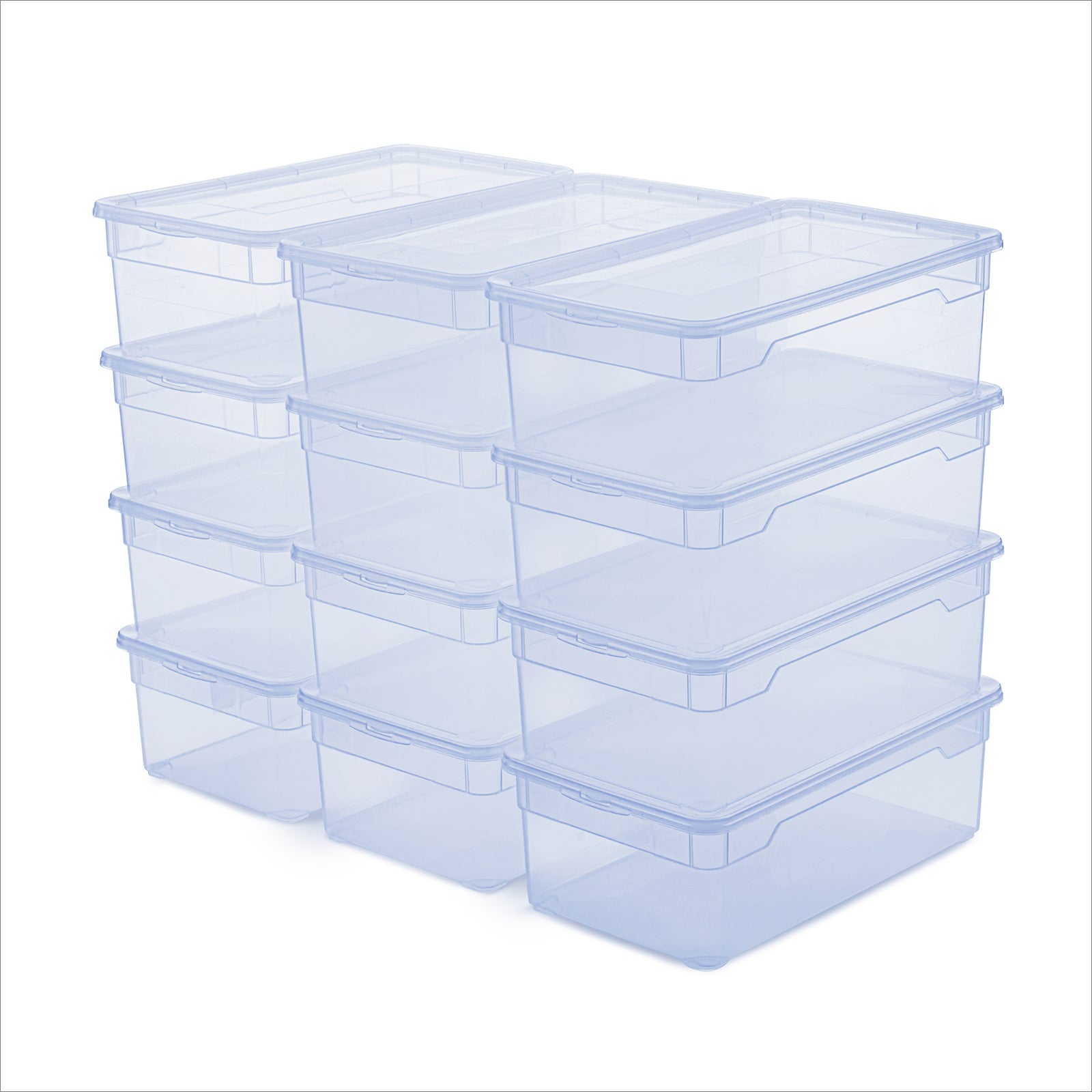 rotho-clear-lady-shoe-box-5l-schuhbox-6er-set-transparent-blau image 5