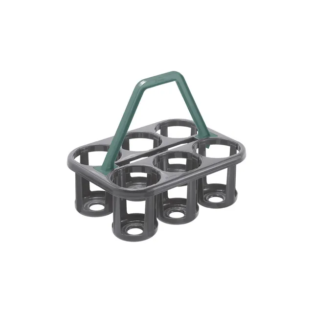rotho-basic-flaschentr-ger-6-flaschen-anthrazit-gr-n image 1