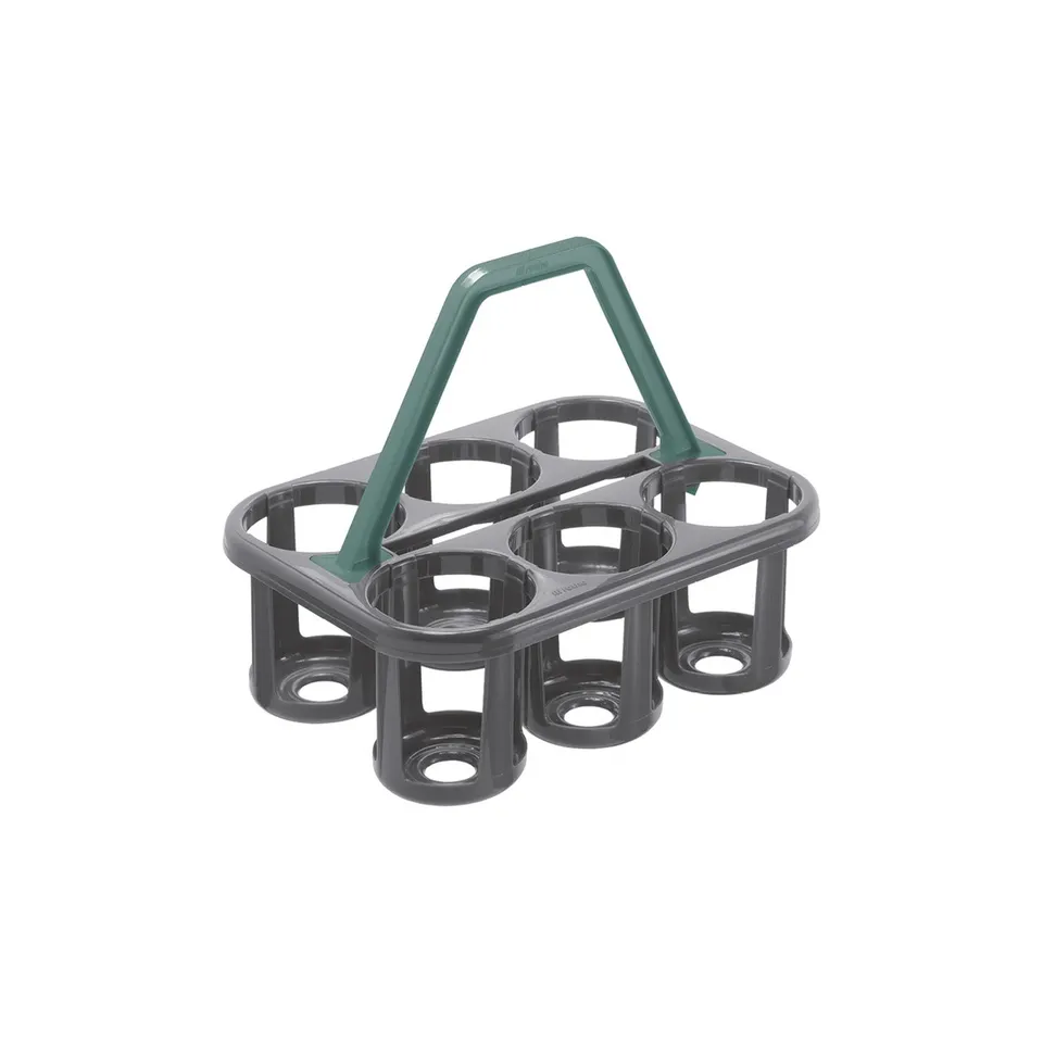 rotho-basic-flaschentr-ger-6-flaschen-anthrazit-gr-n image 1