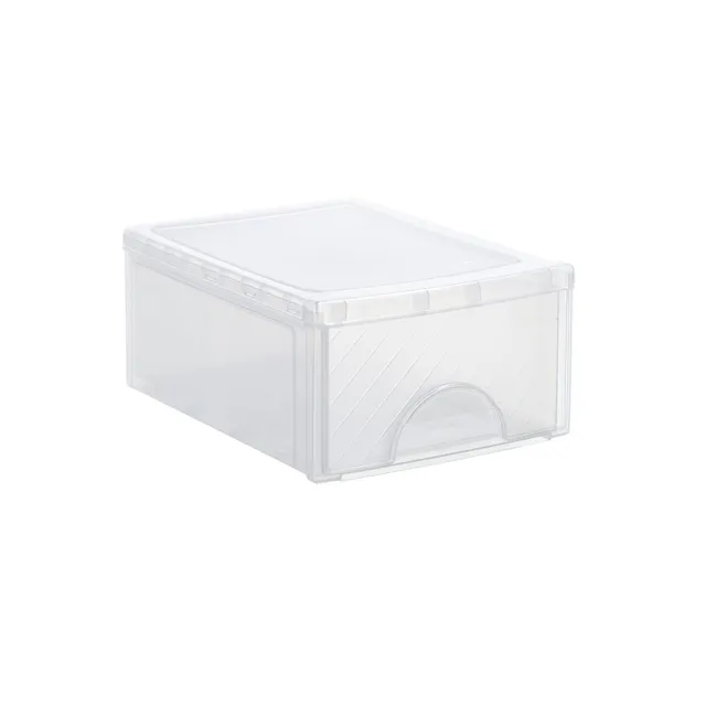 rotho-frontbox-schubladenbox-35x26x14-cm-1-fach-transparent image 1