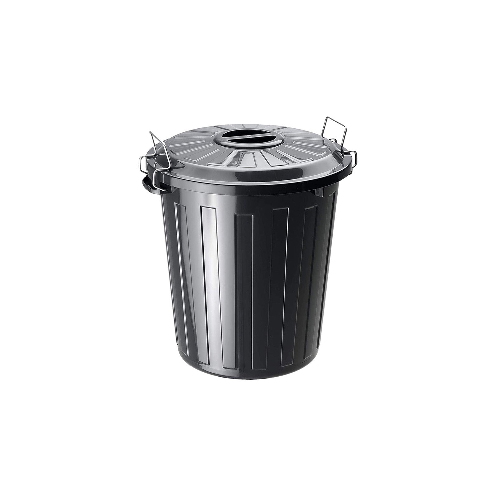 rotho-basic-universal-tonne-25-l-m-lleimer-schwarz-retro image 1