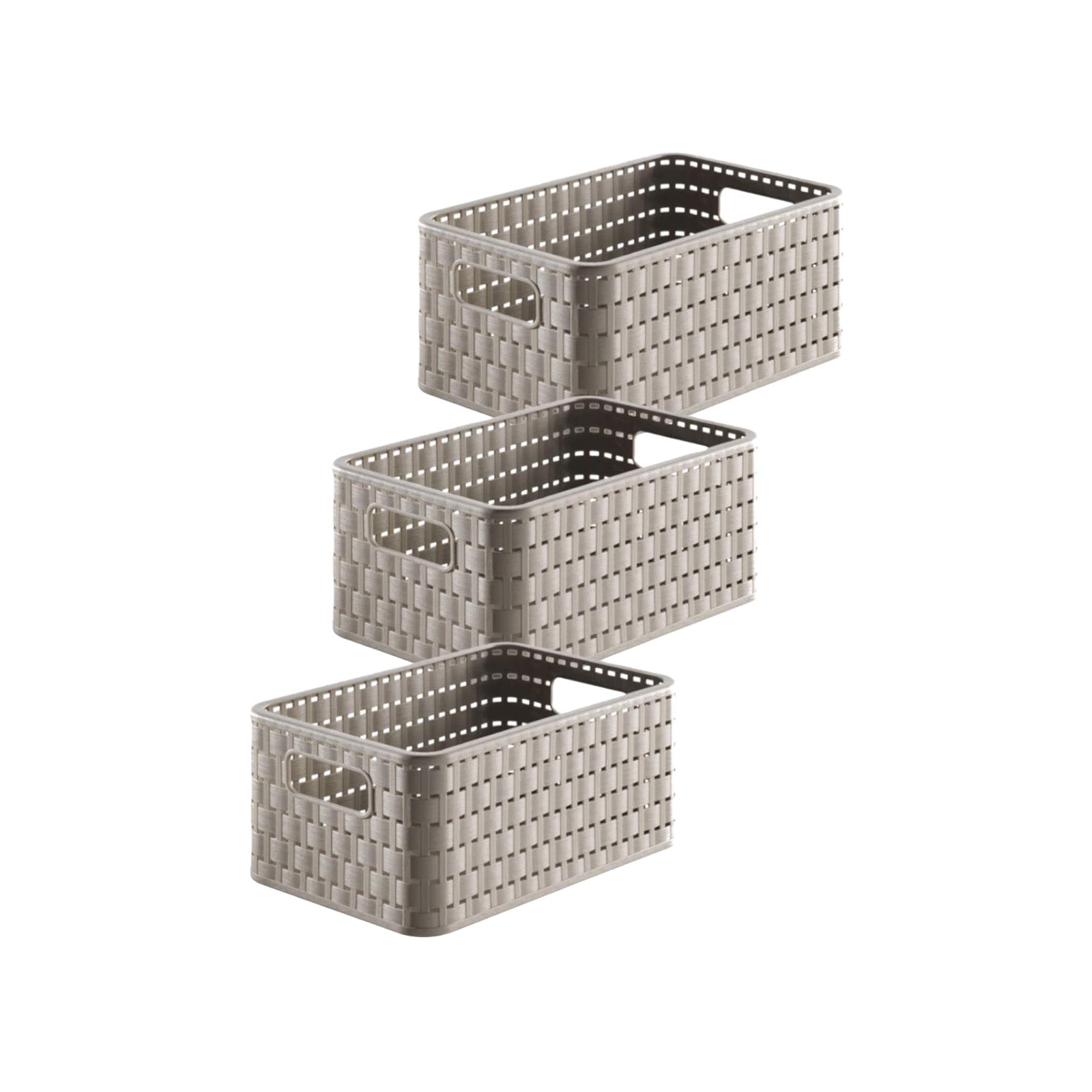 rotho-country-korb-din-a5-6-l-weiss-3er-set-rattan image 1