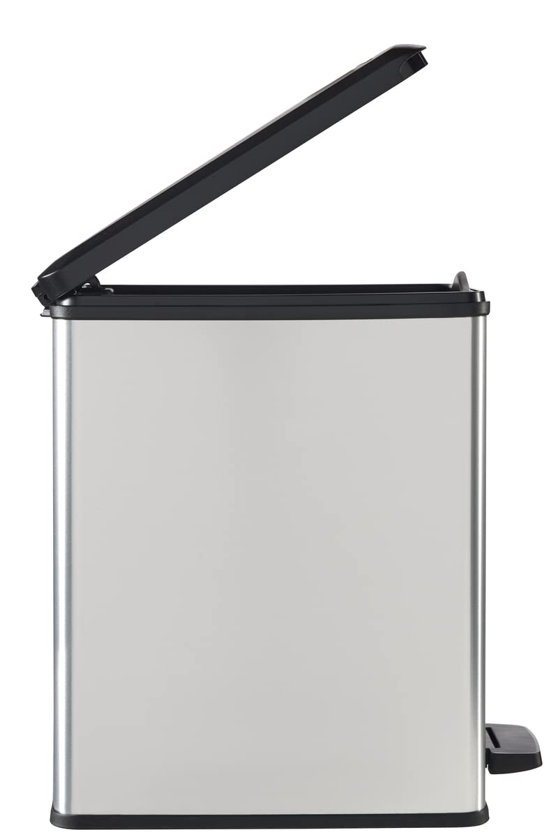 curver-deco-slim-abfalleimer-25-liter-schwarz-silber image 7