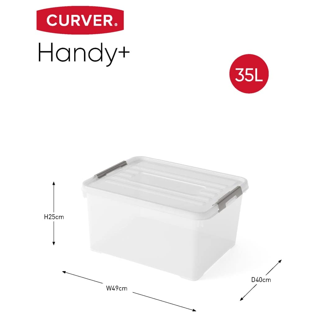 curver-handy-box-35l-aufbewahrungsbox-transparent-3er-set-stapelbar image 6