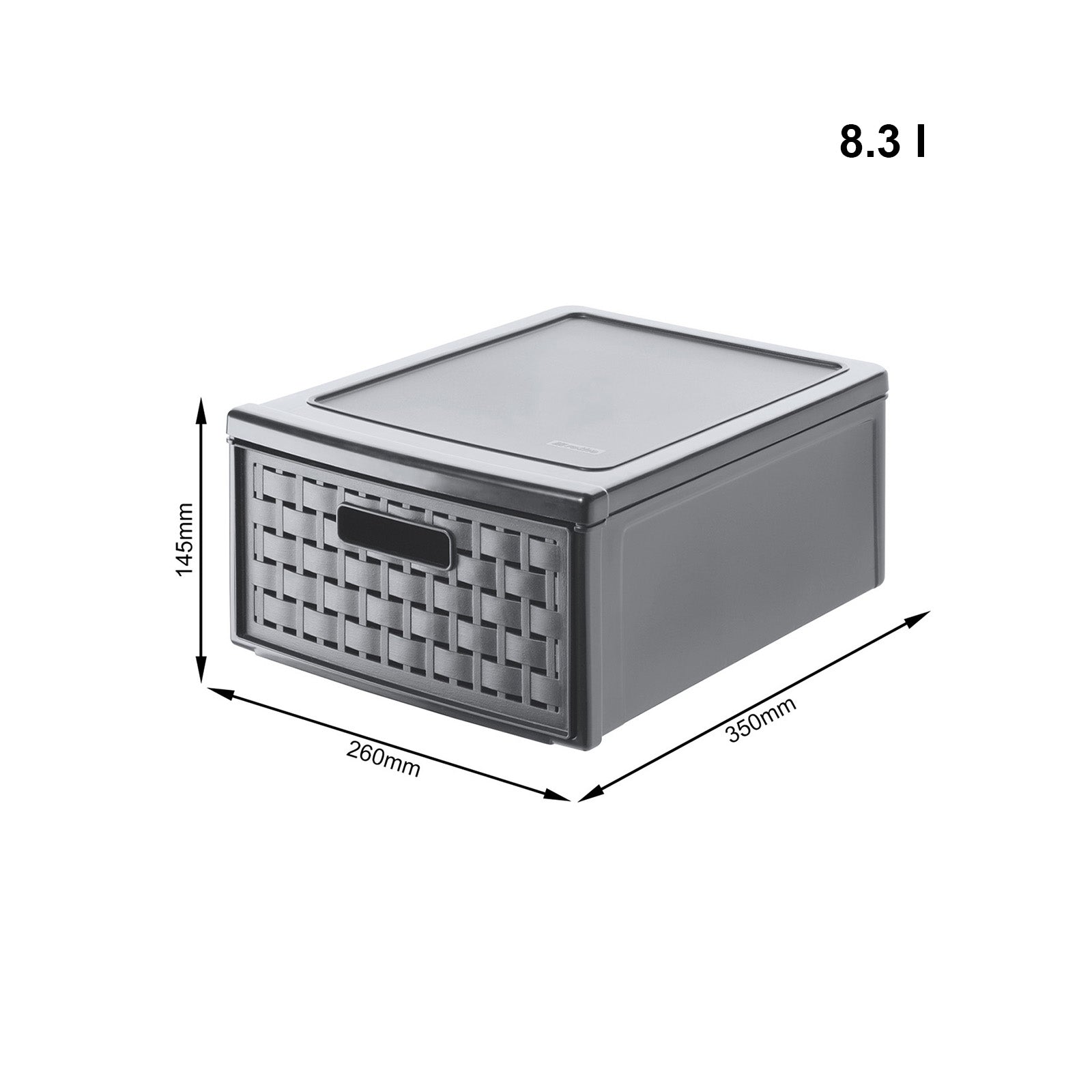 rotho-country-schubladenbox-8-3l-2er-anthrazit image 7