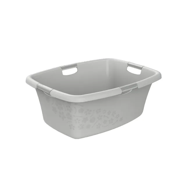 rotho-flowers-w-schewanne-50l-anthrazit-haushaltskorb image 1