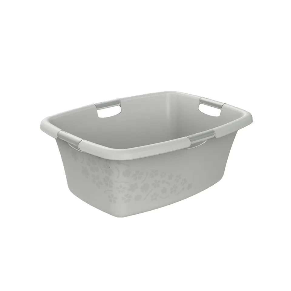 rotho-flowers-w-schewanne-50l-anthrazit-haushaltskorb image 1