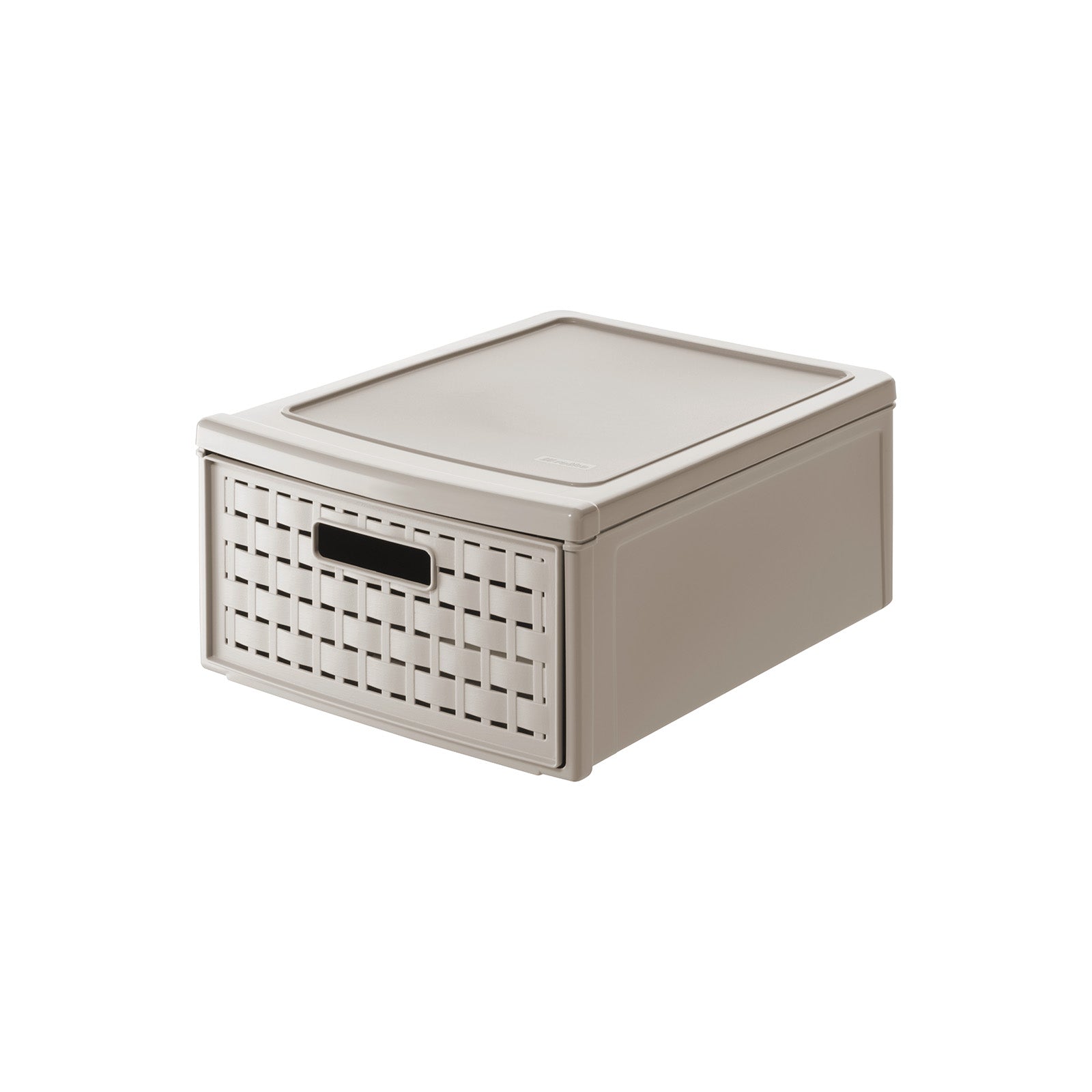 rotho-country-schubladenbox-klein-8-3-l-anthrazit-rattan image 3