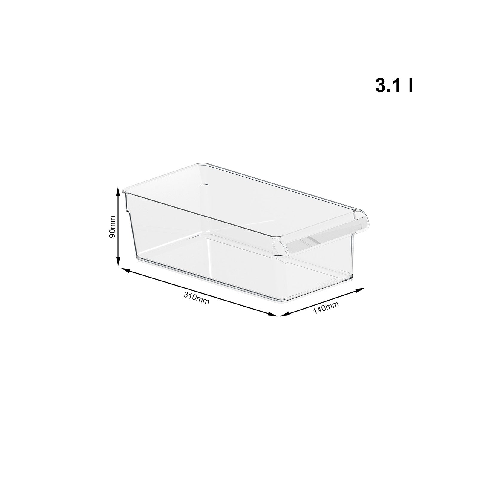 rotho-loft-k-hlschrankorganizer-3er-set-transparent-mit-griff image 5