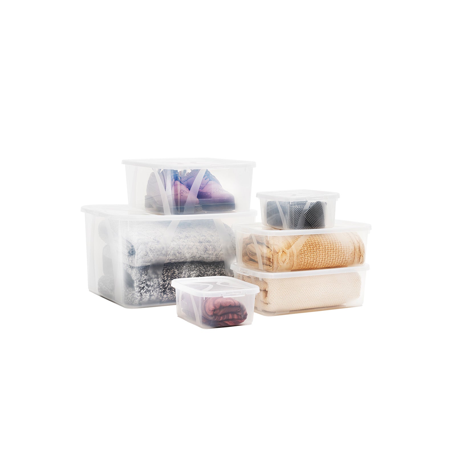 rotho-lona-box-10-l-aufbewahrungsbox-transparent-mit-deckel-stapelbar image 2