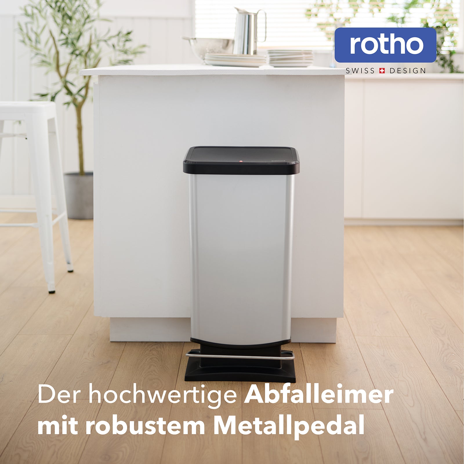 rotho-paso-treteimer-plus-40l-iml-silber-pedaleimer-gro image 3