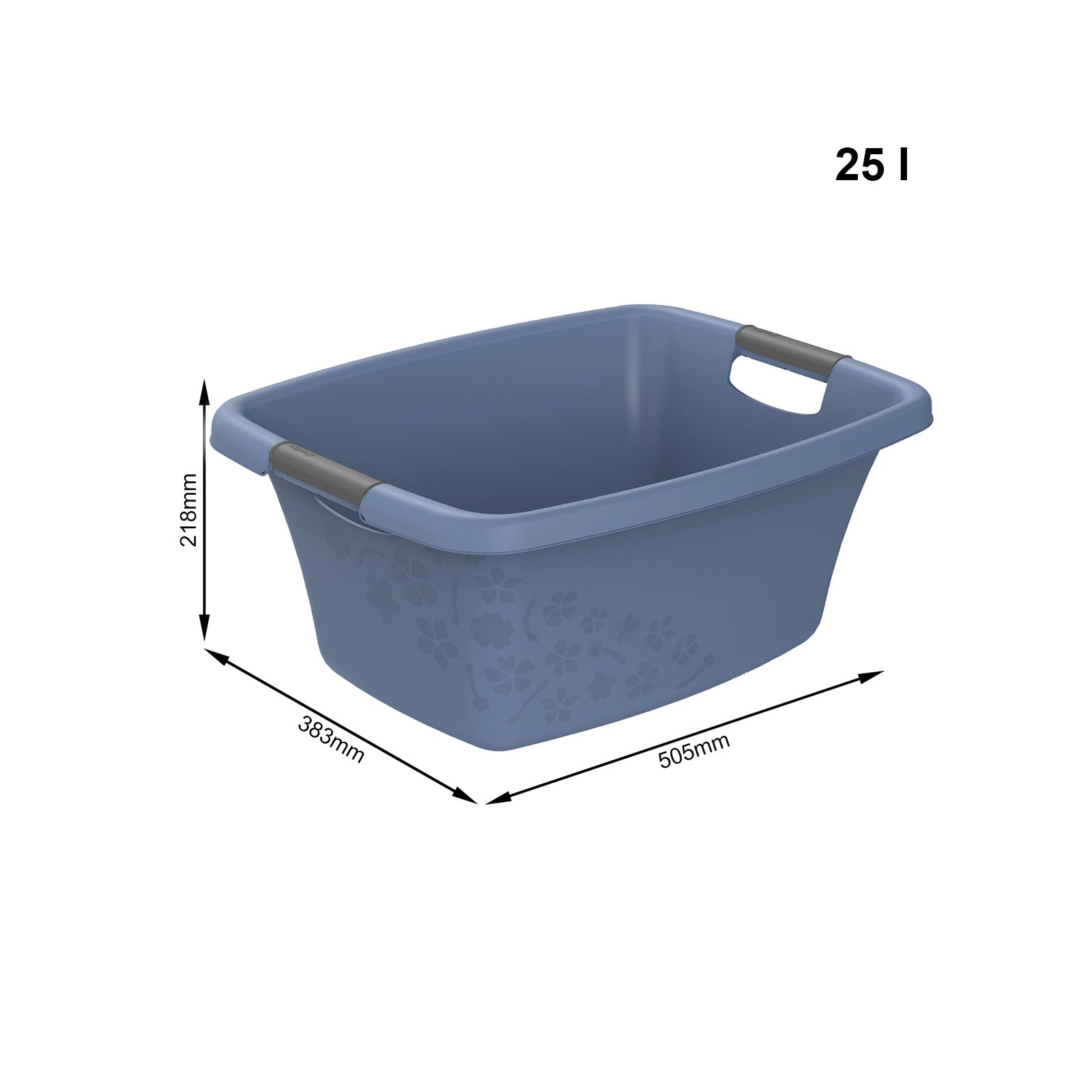 rotho-flowers-w-schewanne-25l-anthrazit image 7