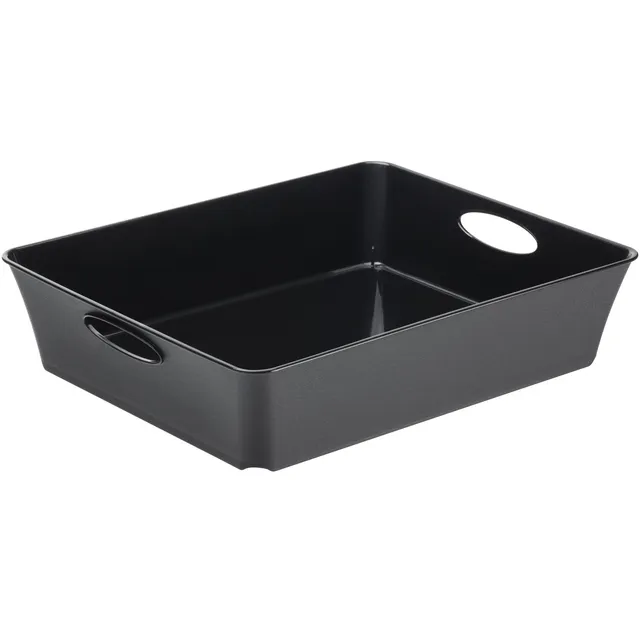 rotho-living-box-din-a5-c5-aufbewahrungsbox-anthrazit-stapelbar image 1
