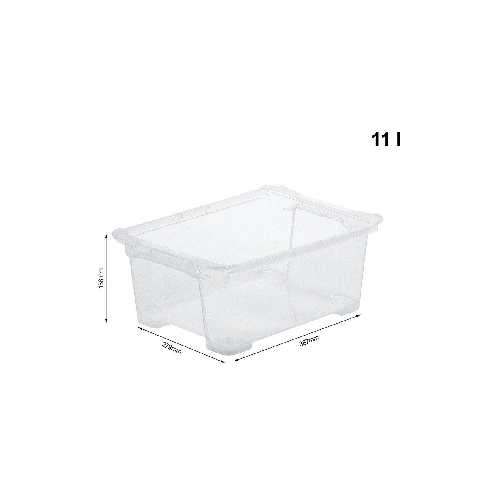 rotho-evo-easy-box-11-l-transparent-stapelbar image 4
