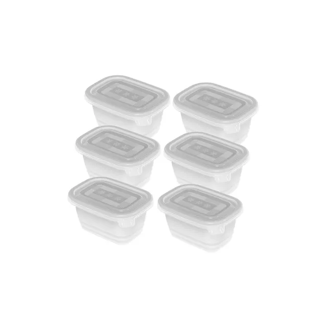 rotho-freeze-gefrierdosen-0-25-l-6er-set-transparent image 1