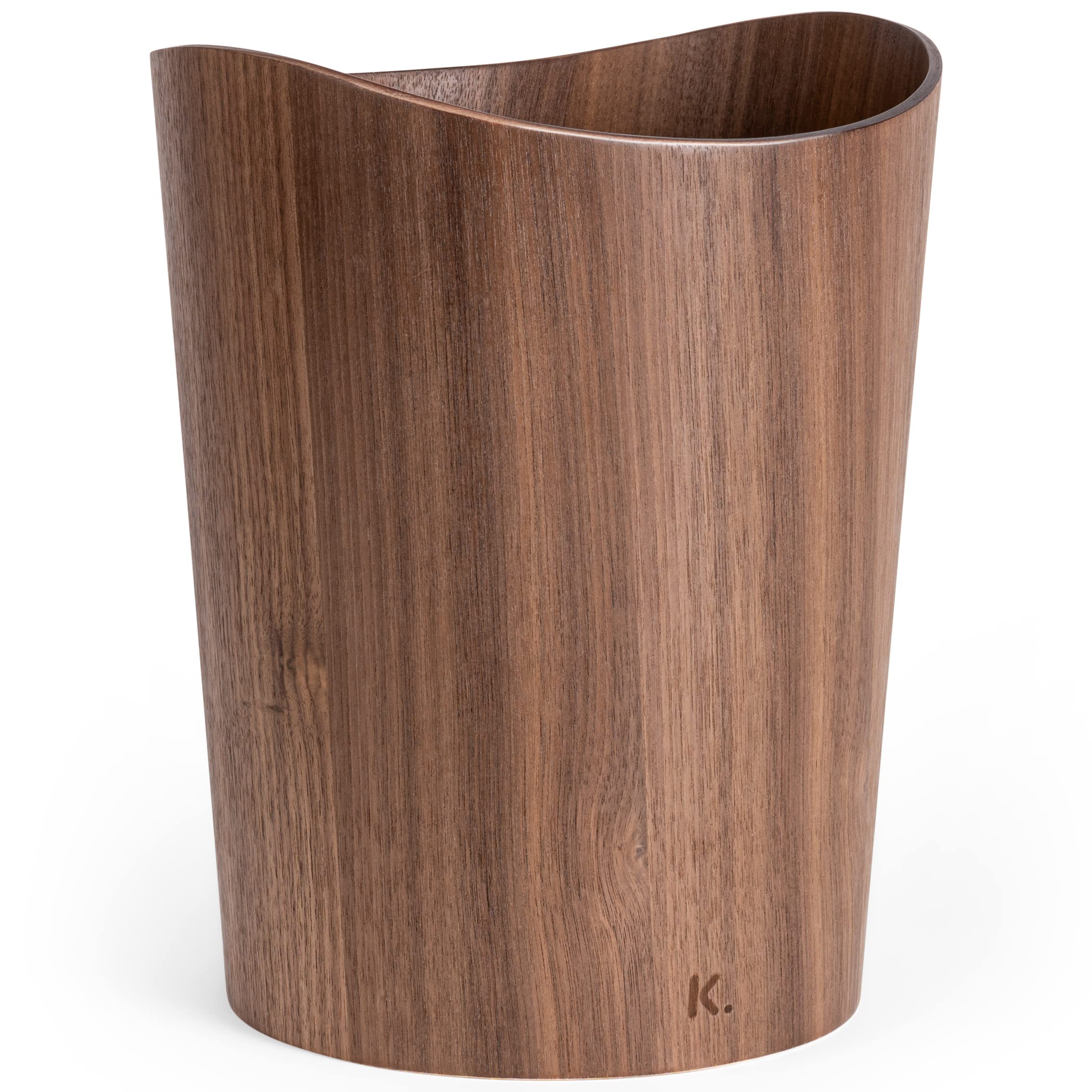 kazai-b-rje-papierkorb-holz-9-l-walnuss-echtholz image 1