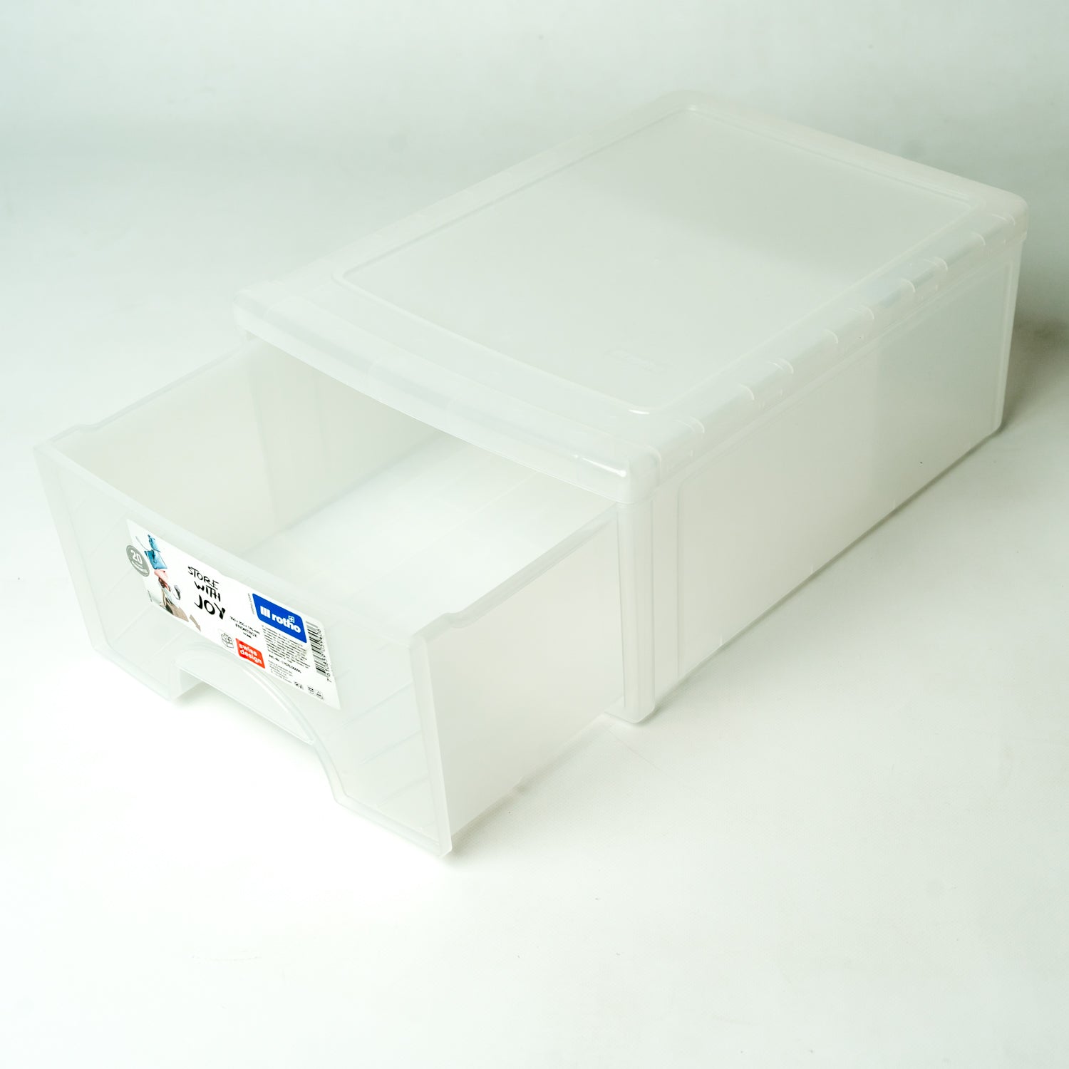 rotho-frontbox-schubladenbox-18-l-transparent-1-fach image 5