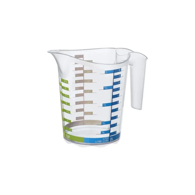 rotho-domino-messbecher-1-l-transparent-mit-literskala image 1