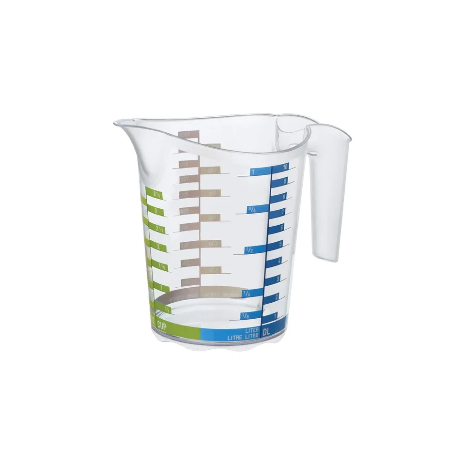 rotho-domino-messbecher-1-l-transparent-mit-literskala image 1