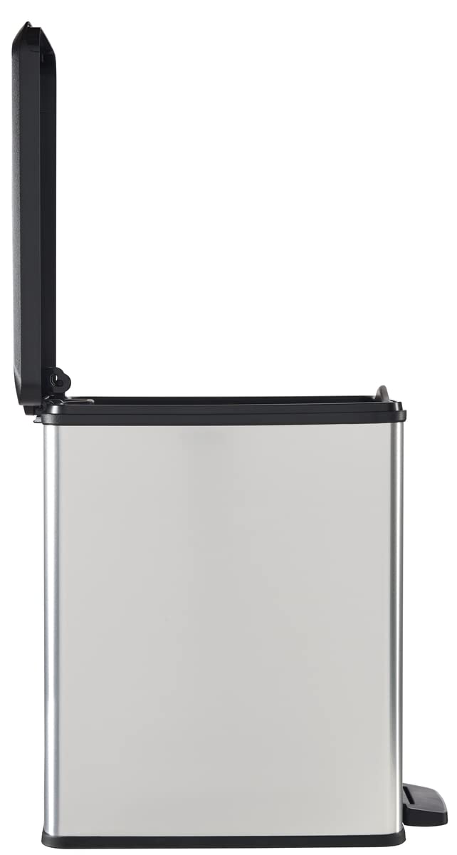 curver-deco-slim-abfalleimer-25-liter-schwarz-silber image 8
