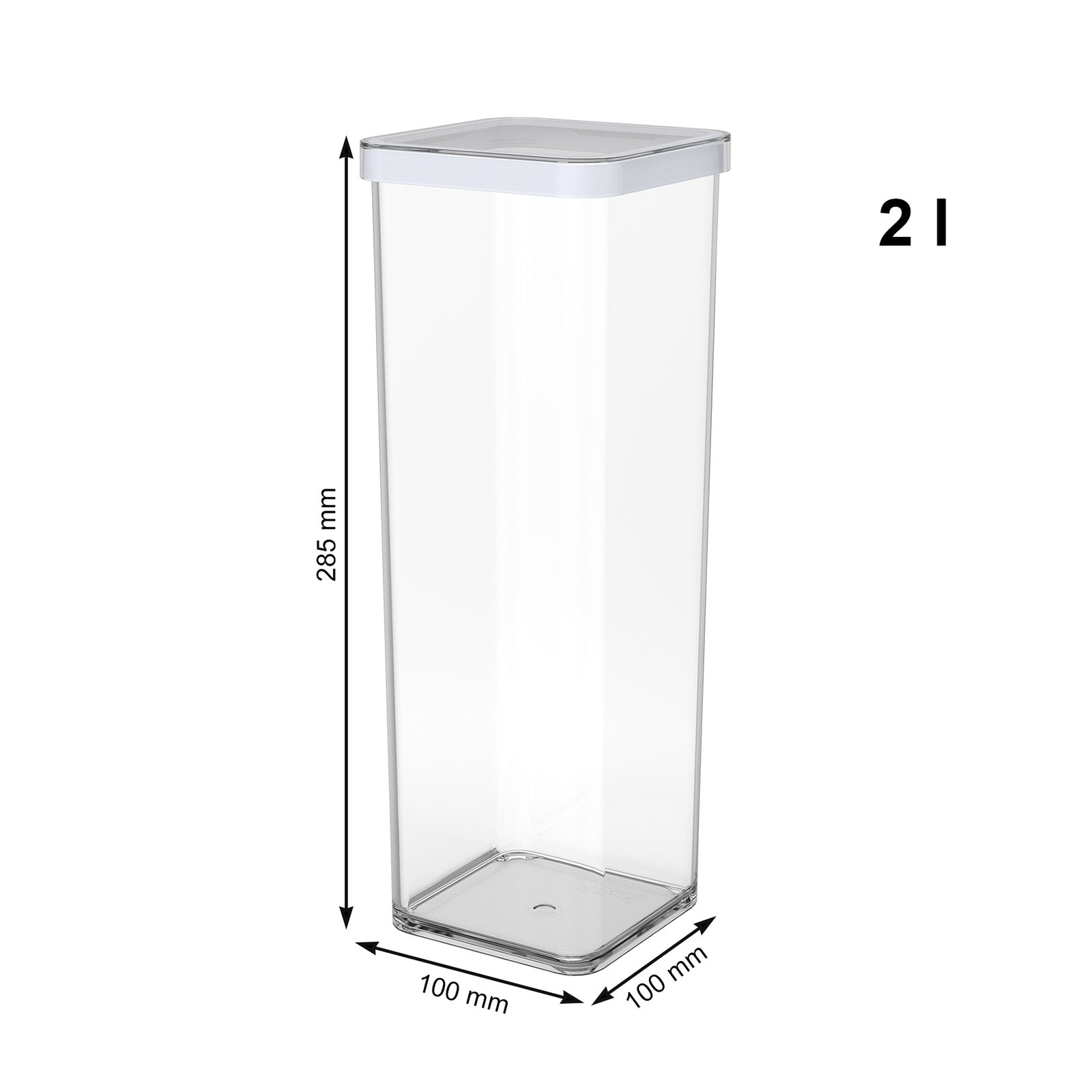 rotho-loft-premium-dose-quadratisch-2-l-transparent-wei-dicht image 8