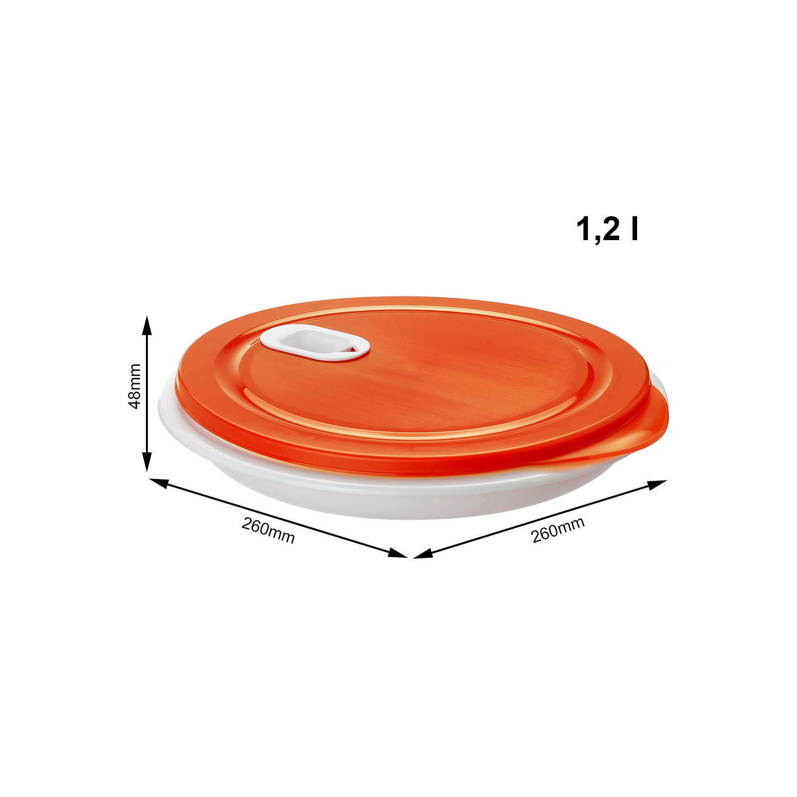 rotho-clever-mikrowellenteller-xl-1-2-l-rot-mit-deckel image 4