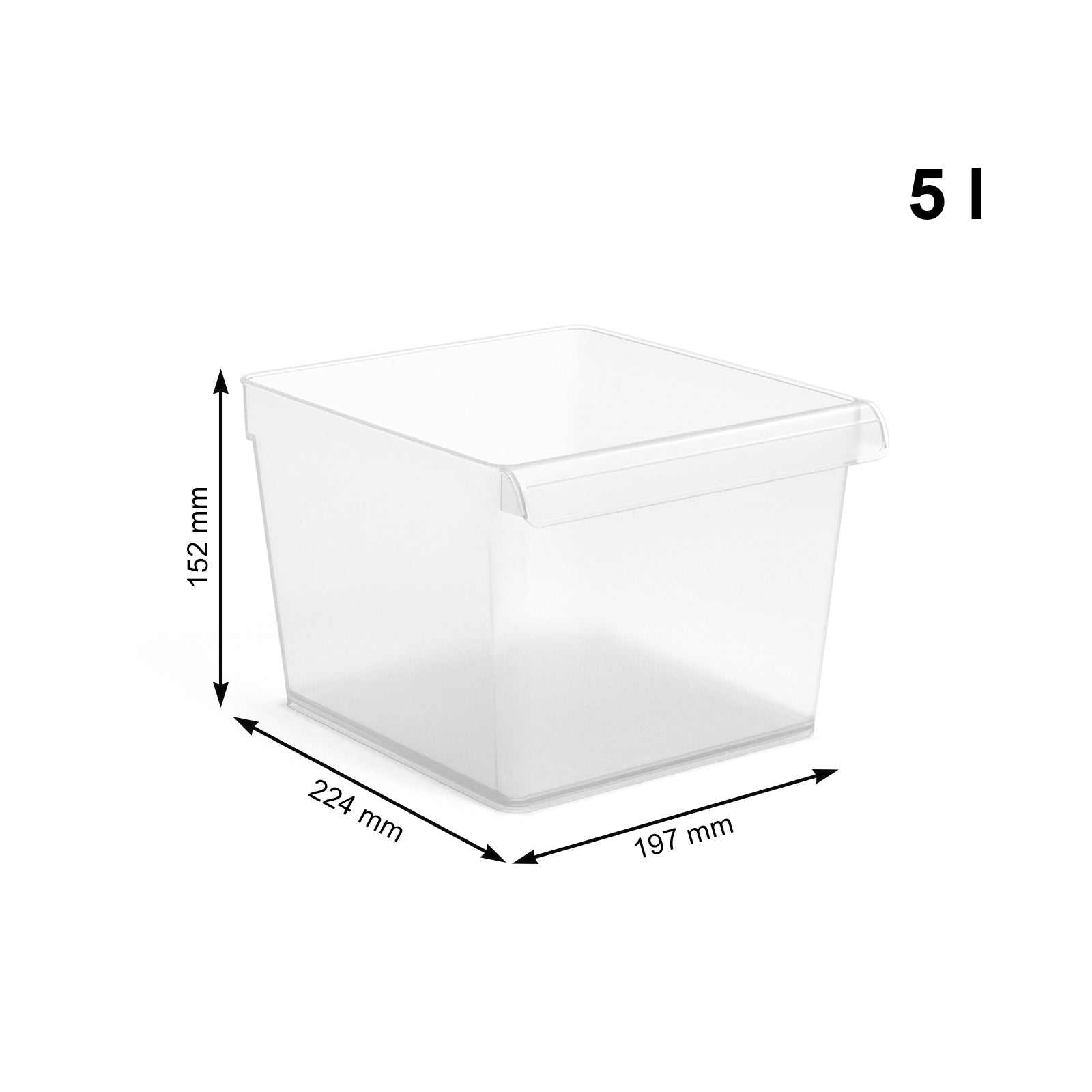 rotho-loft-k-hlschrankorganizer-5-l-transparent-mit-griff-2 image 2