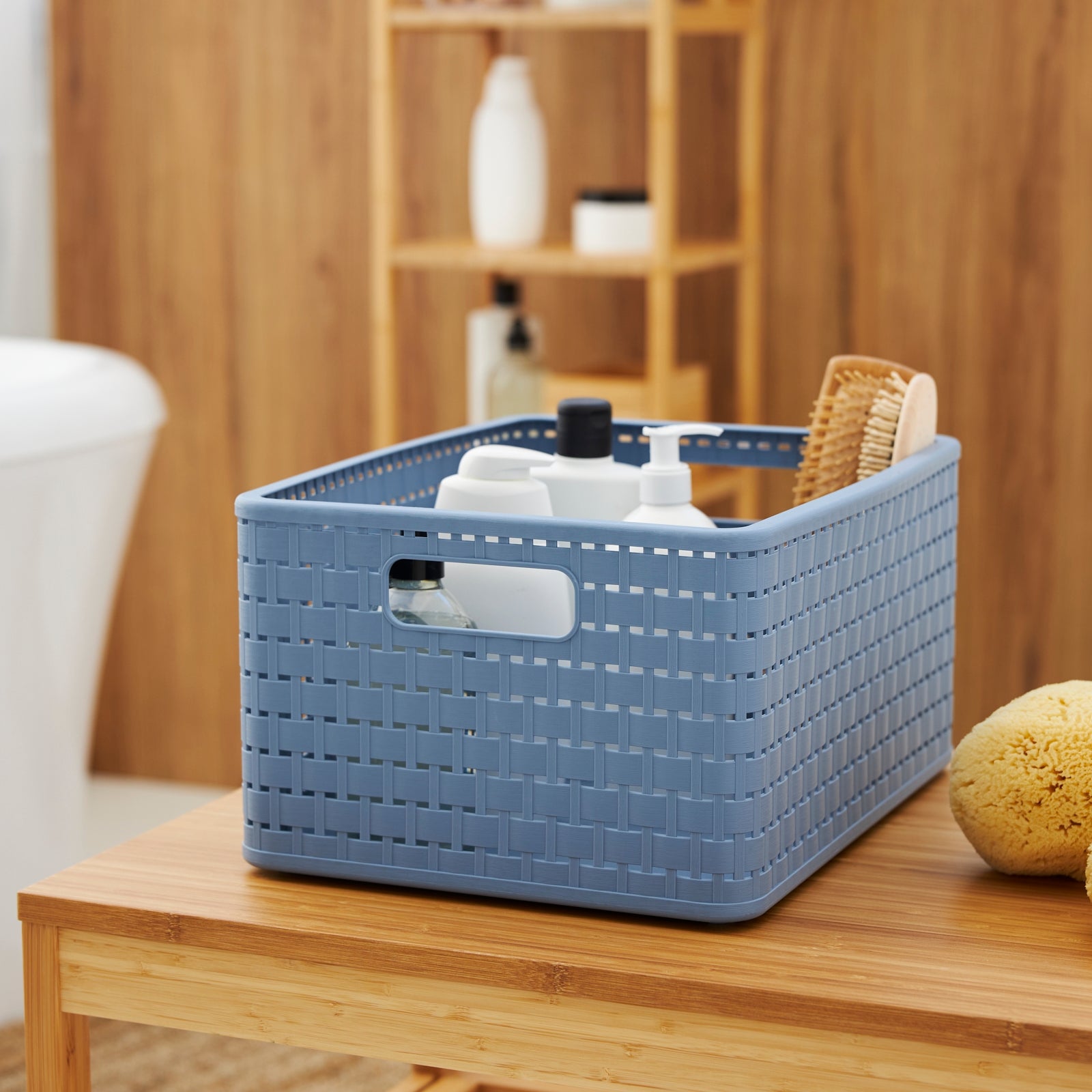 rotho-country-box-18-l-anthrazit-3er-set-rattan-optik image 7