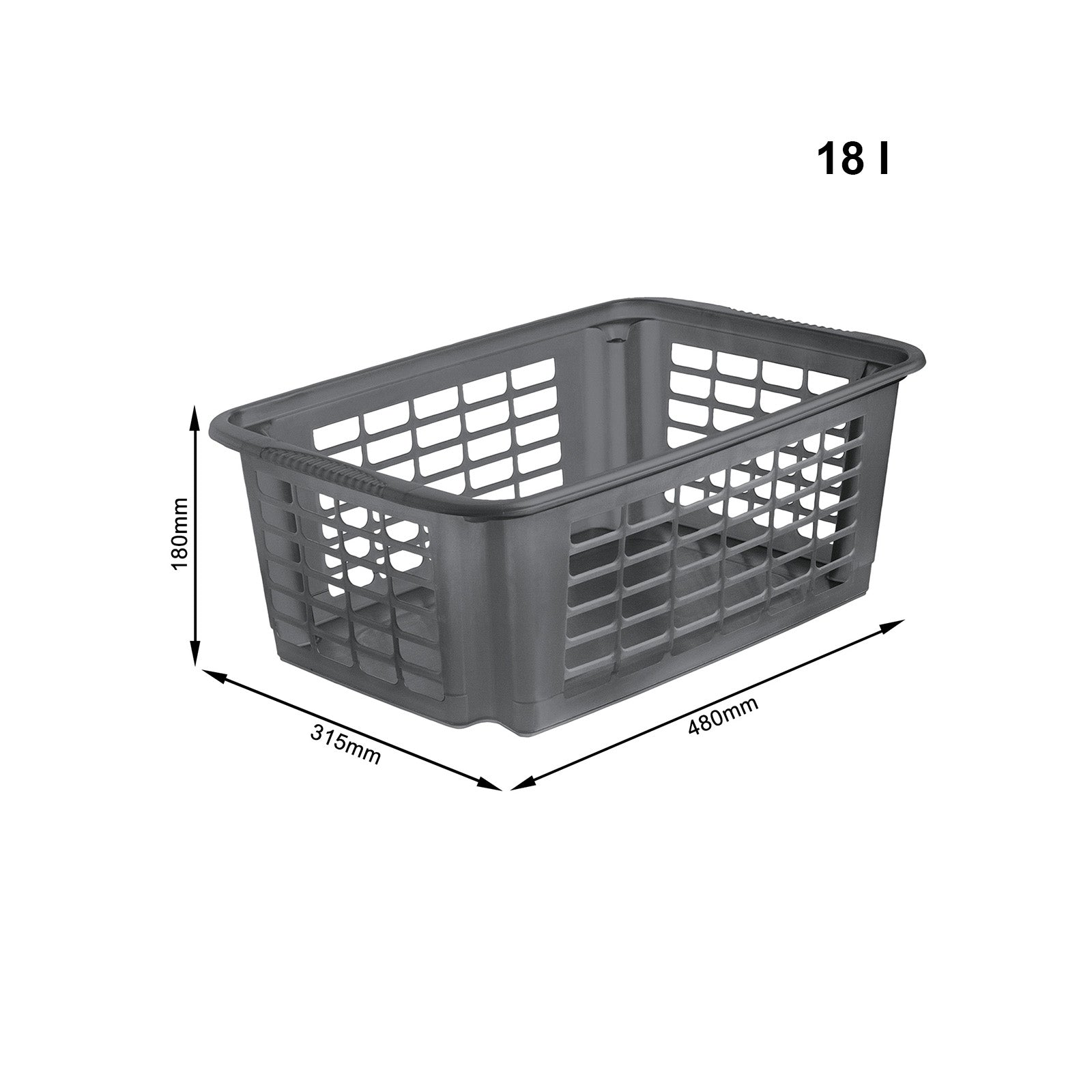 rotho-reverso-stapelkorb-18-l-transparent-stapelbar image 7