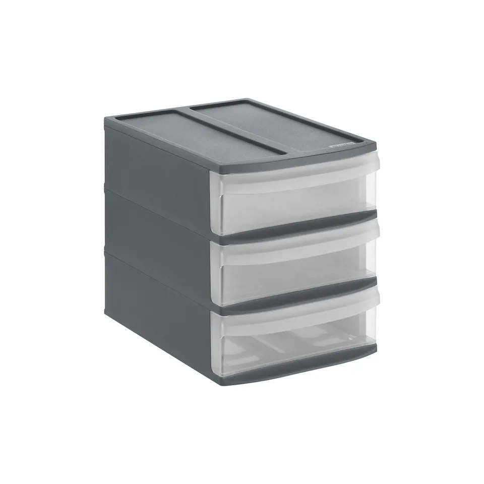 rotho-systemix-tower-s-schubladenbox-transparent-stapelbar image 1