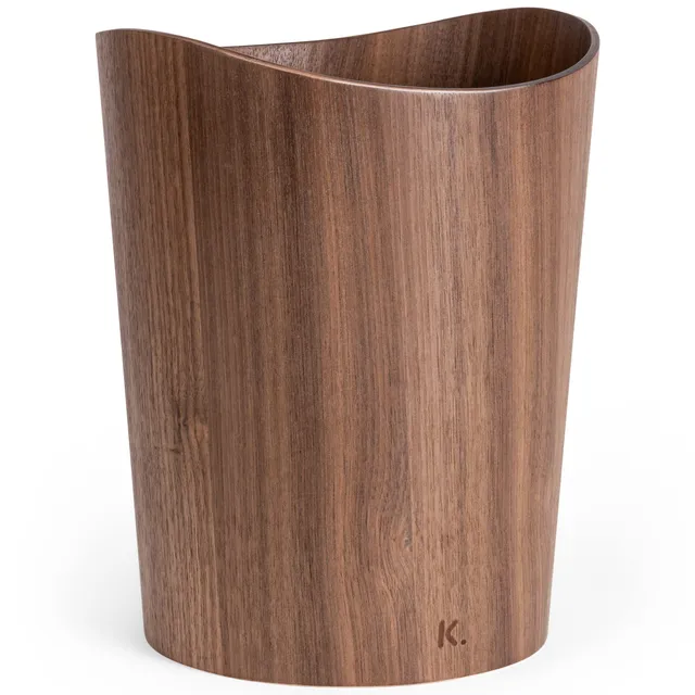 kazai-b-rje-papierkorb-holz-9-l-walnuss-echtholz image 1