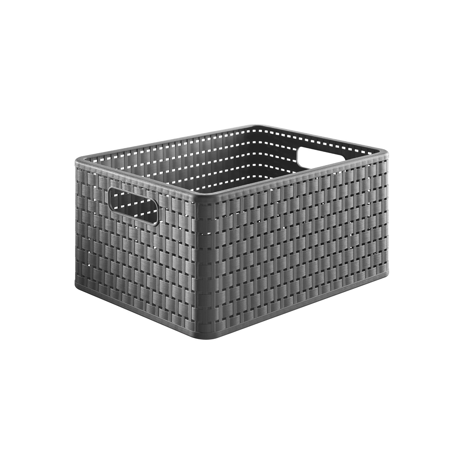 rotho-country-korb-din-a4-18-l-anthrazit-rattan-optik image 6