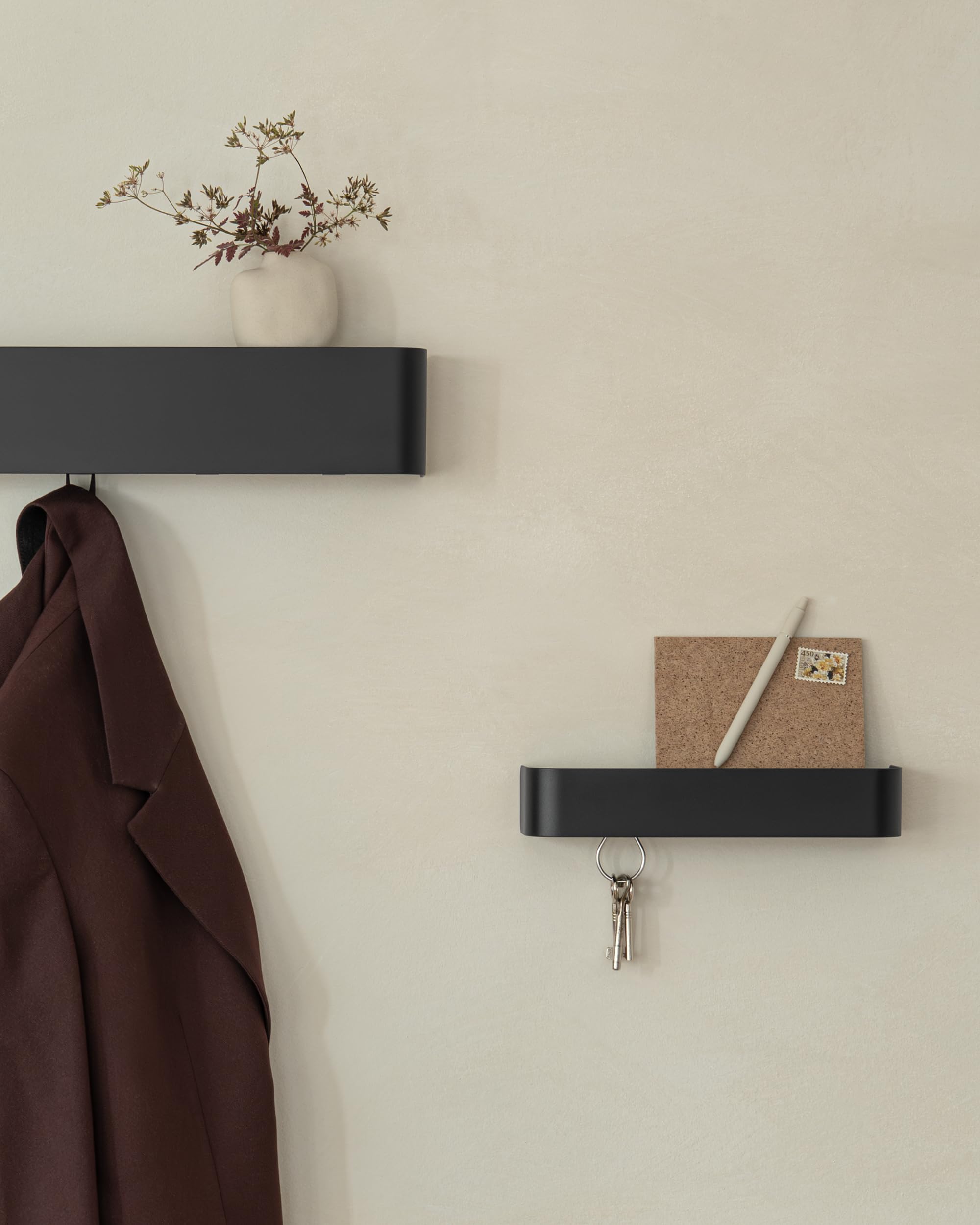 kazai-tone-wandgarderobe-8-haken-schwarz-metall image 8