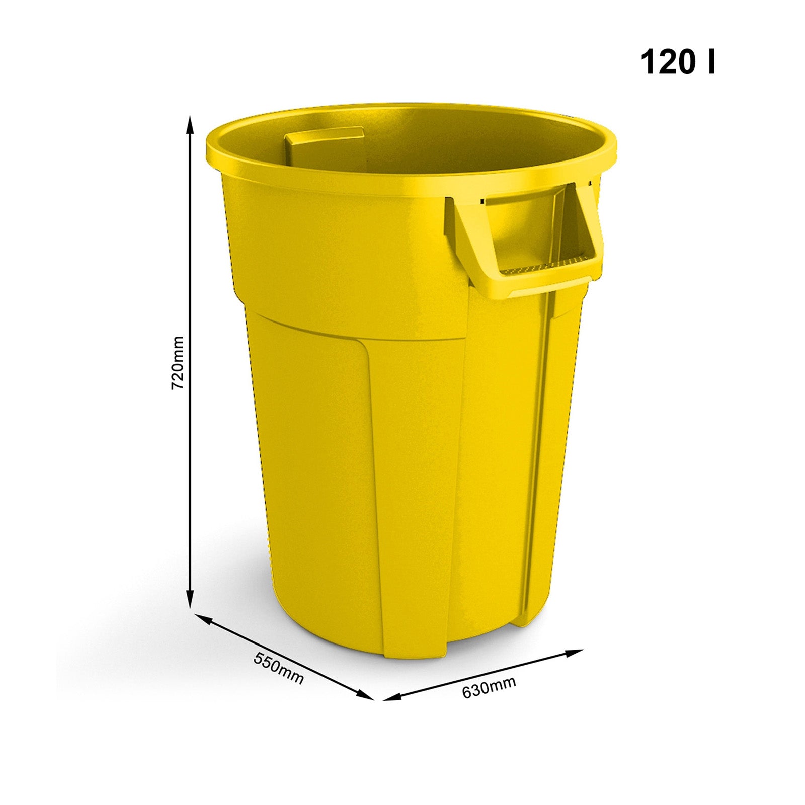 rotho-titan-abfallbeh-lter-120-l-schwarz-robust-mit-griffen image 2