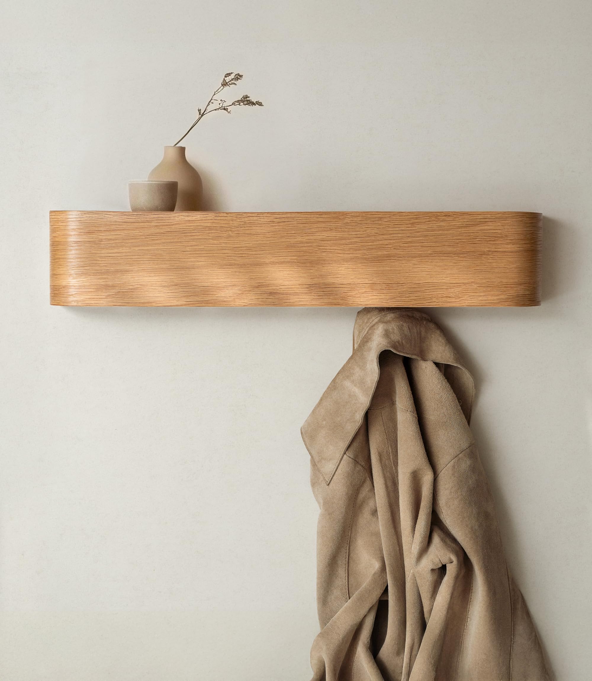 kazai-toke-wandgarderobe-eiche-5-haken-massivholz image 1
