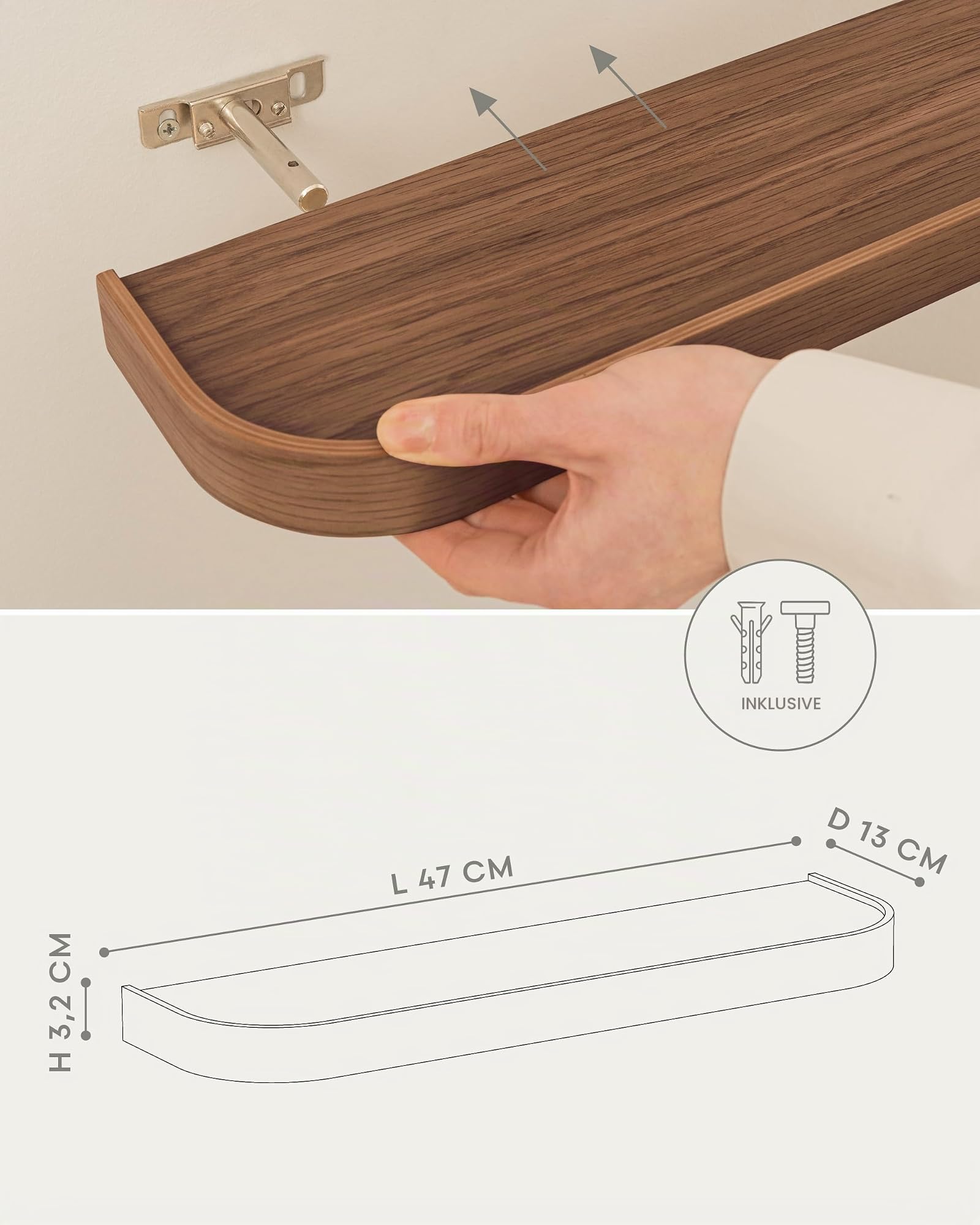 kazai-toke-wandregal-set-3er-47cm-walnuss-holz image 3