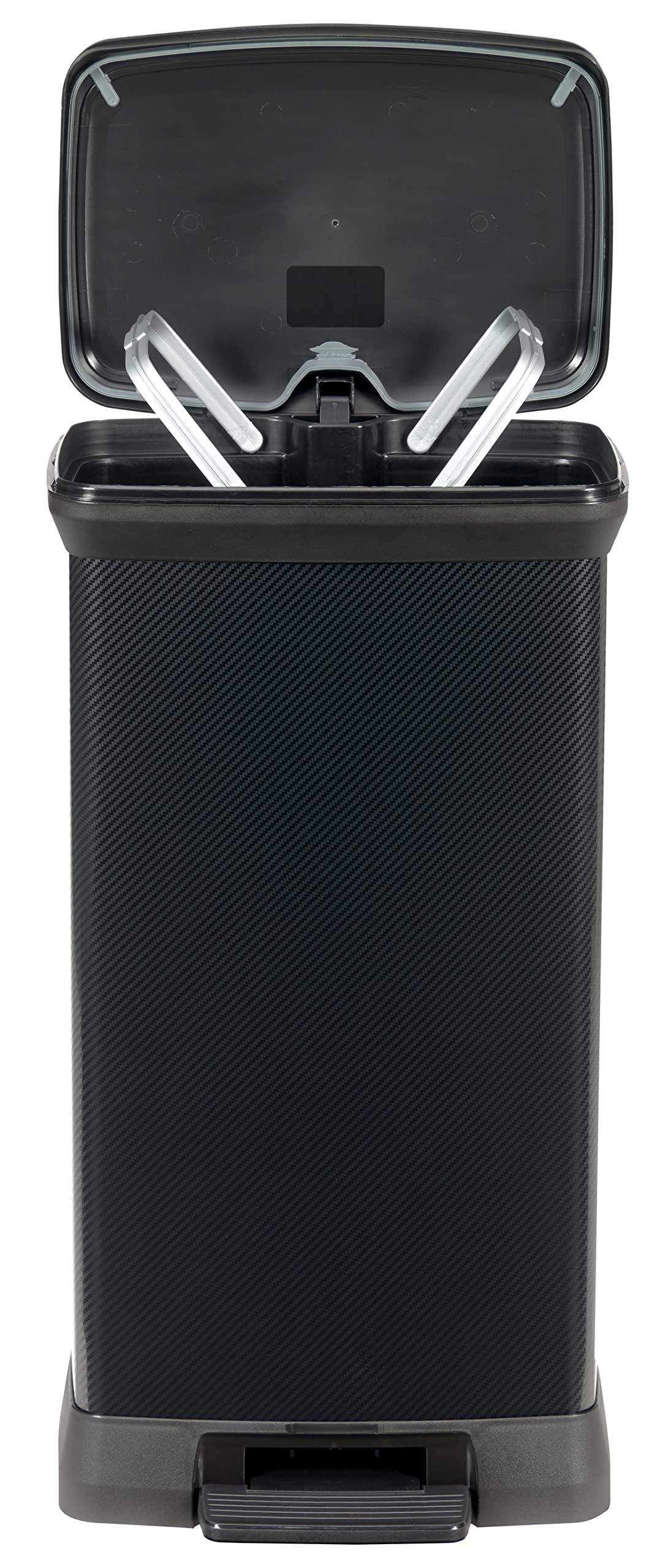 curver-decobin-metallic-m-lleimer-50l-schwarz-metallic-mit-pedal image 2