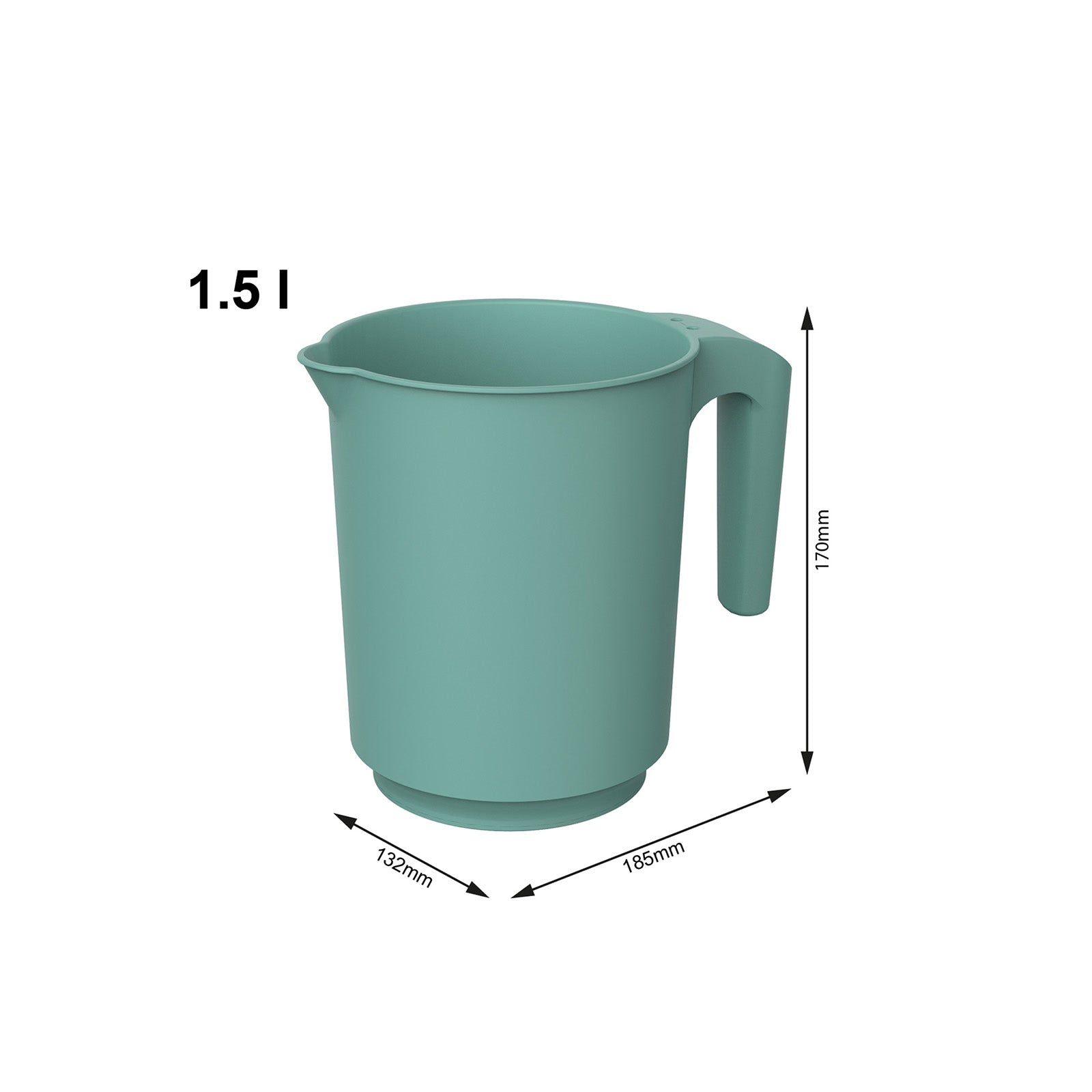 rotho-fresh-r-hrbecher-1-5l-messbecher-gr-n-bpa-frei image 8