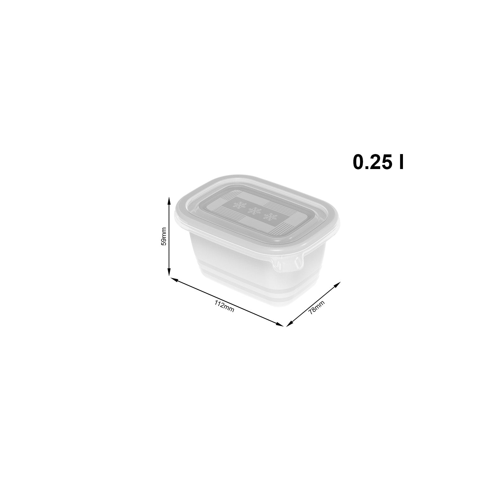 rotho-freeze-gefrierdosen-0-25-l-6er-set-transparent image 4
