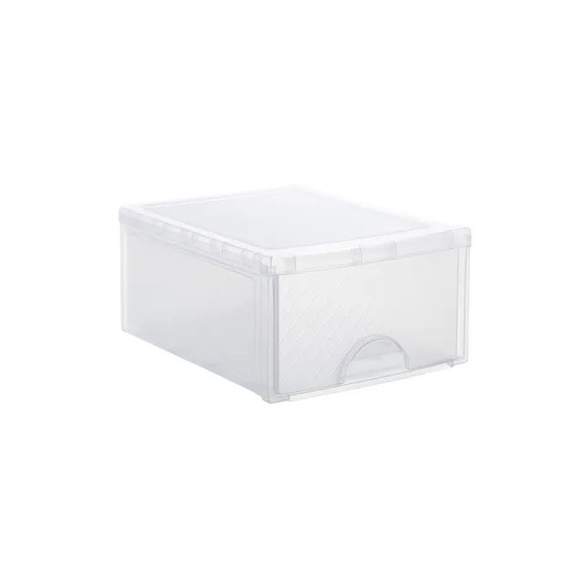 rotho-frontbox-schubladenbox-18-l-transparent-1-fach image 1