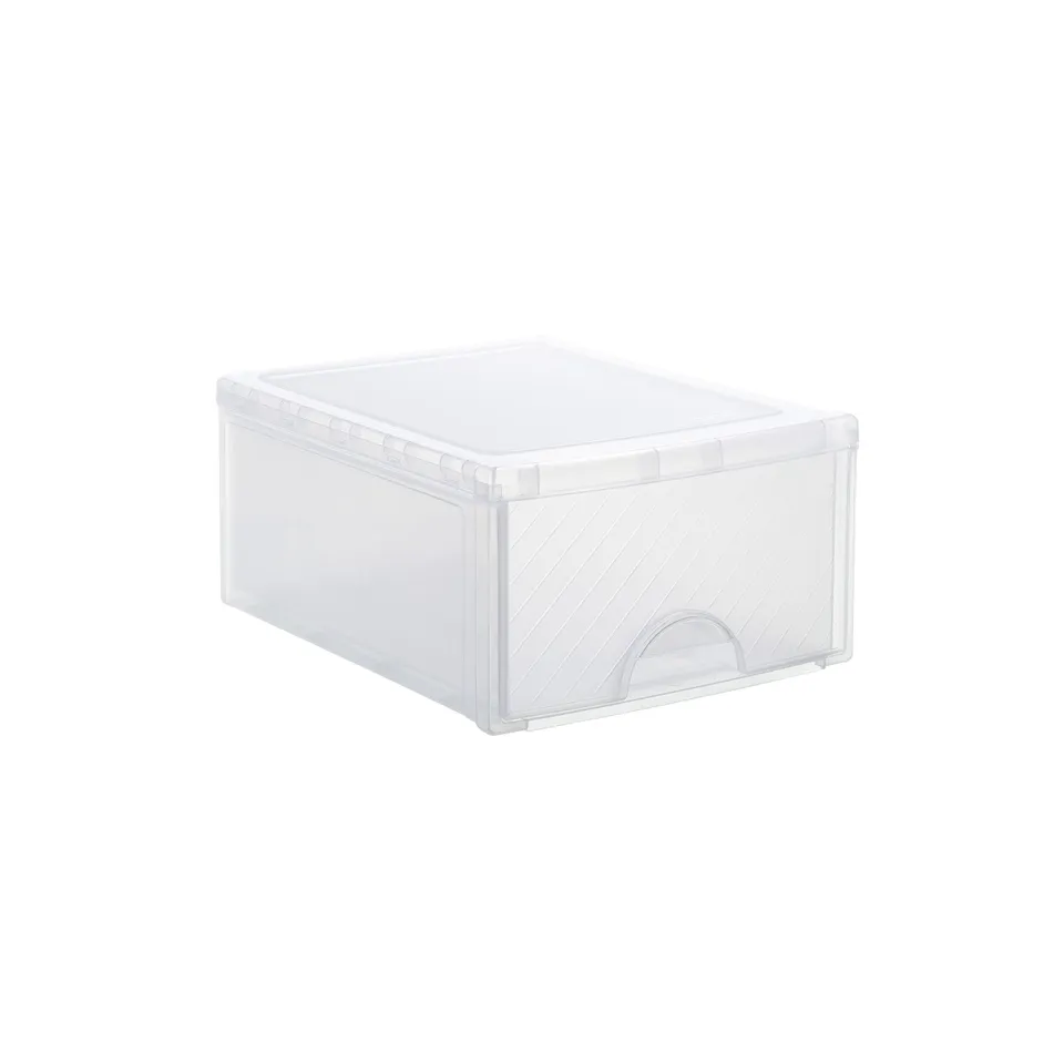 rotho-frontbox-schubladenbox-18-l-transparent-1-fach image 1