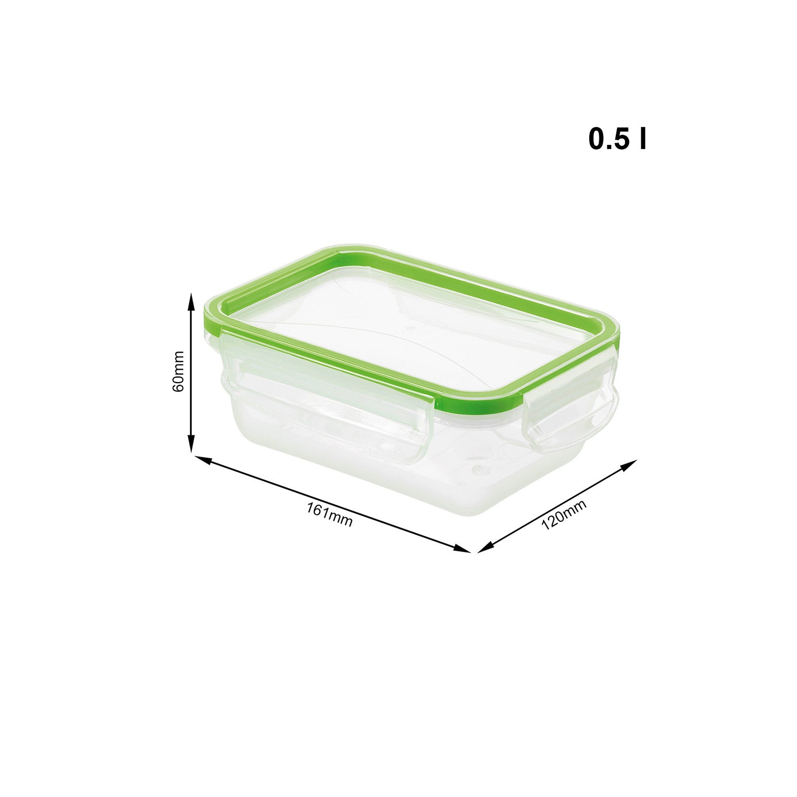 rotho-clic-lock-frischhaltedose-0-5-l-transparent-luftdicht image 6
