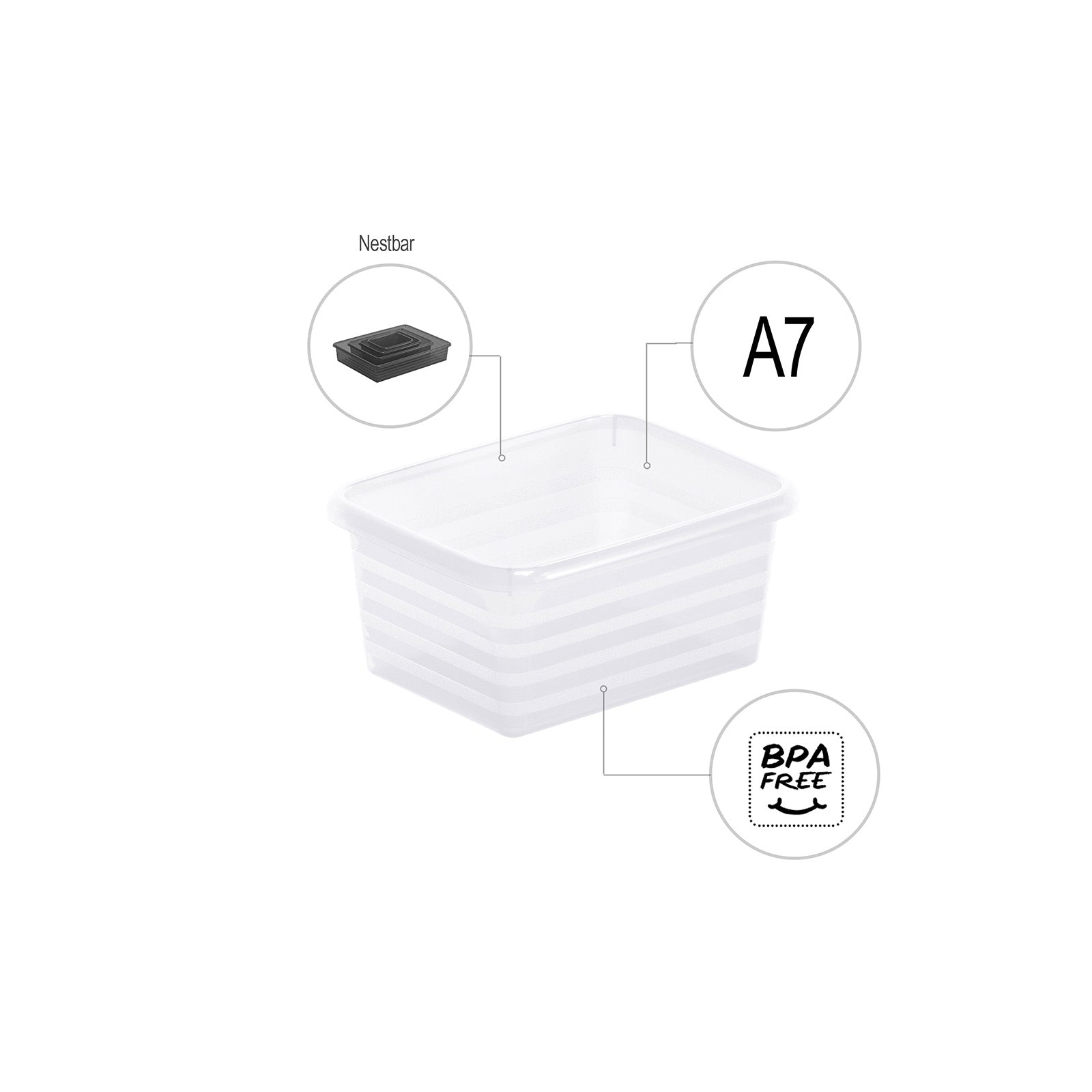 rotho-linus-formatk-rbchen-din-a7-transparent-stapelbar image 4