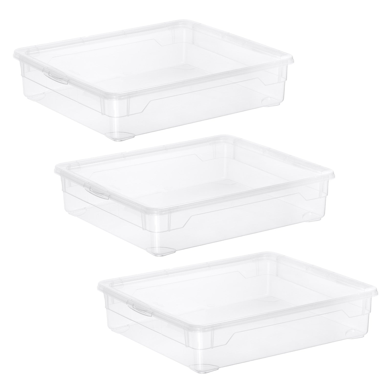 rotho-clear-aufbewahrungsbox-9-l-3er-set-transparent image 1