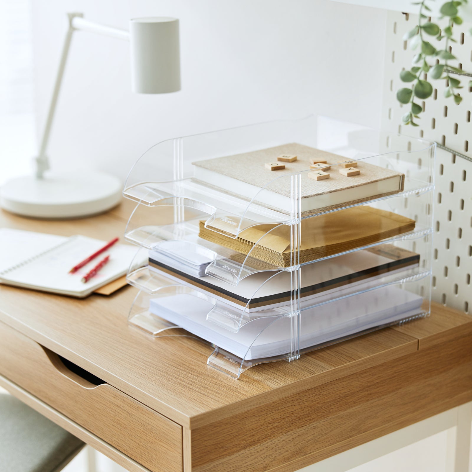 rotho-timeless-briefablage-a4-transparent-stapelbar image 2