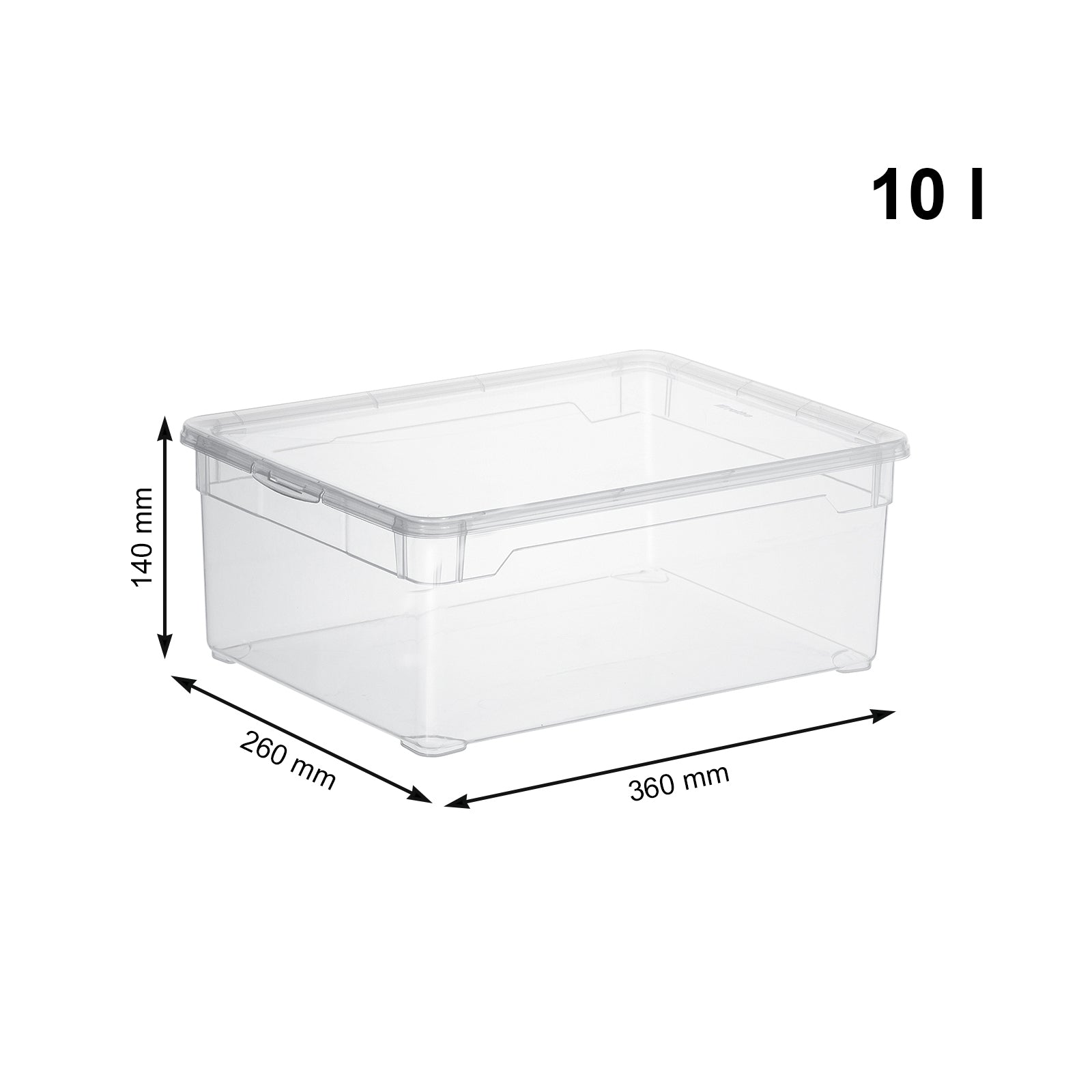 rotho-clear-aufbewahrungsbox-10-l-6er-set-blau-transparent image 6