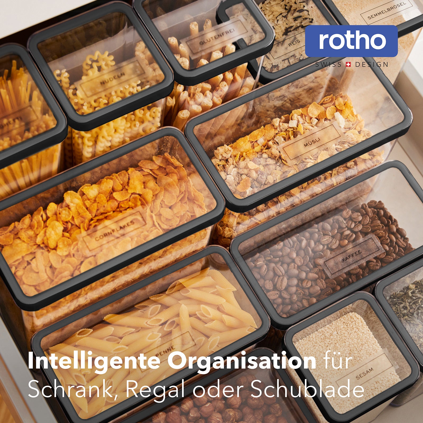 rotho-loft-set-premium-dosen-19-tlg-vorratsdosen-transparent-wei-luftdicht image 2