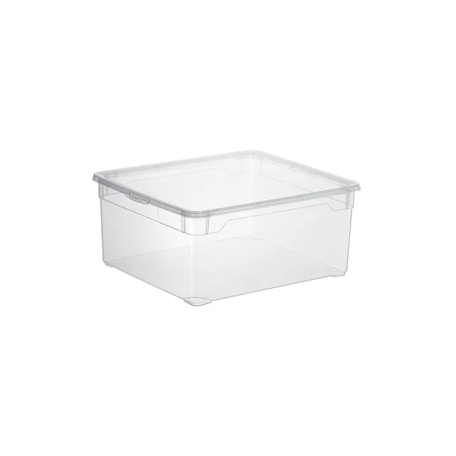 rotho-clear-box-18-l-aufbewahrungsbox-transparent-stapelbar image 1