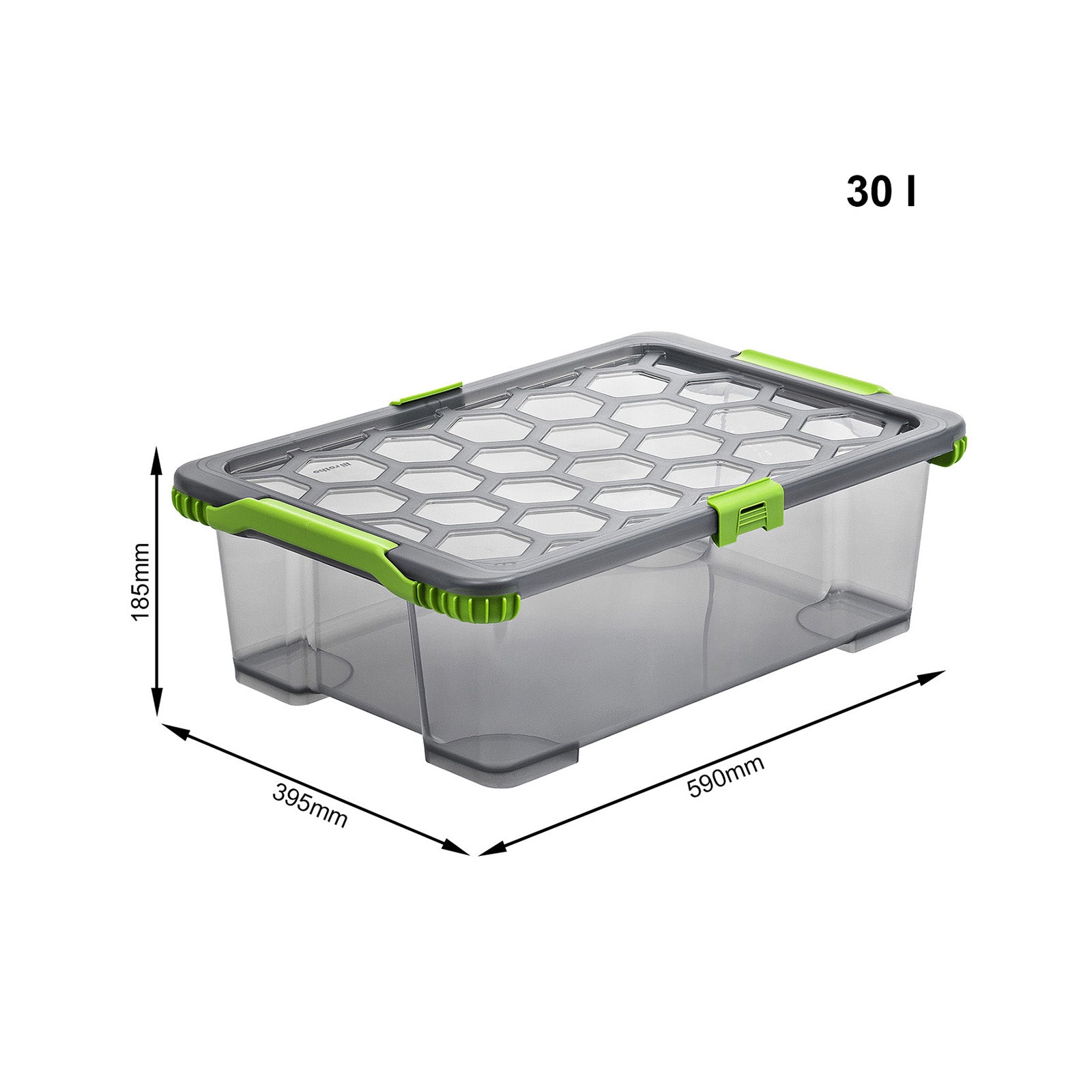 rotho-evo-total-protection-box-30-l-aufbewahrungsbox-anthrazit-gr-n-dicht image 7